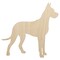 Great Dane Dog Solid Unfinished Wood Shape Piece Cutout for DIY Craft Projects